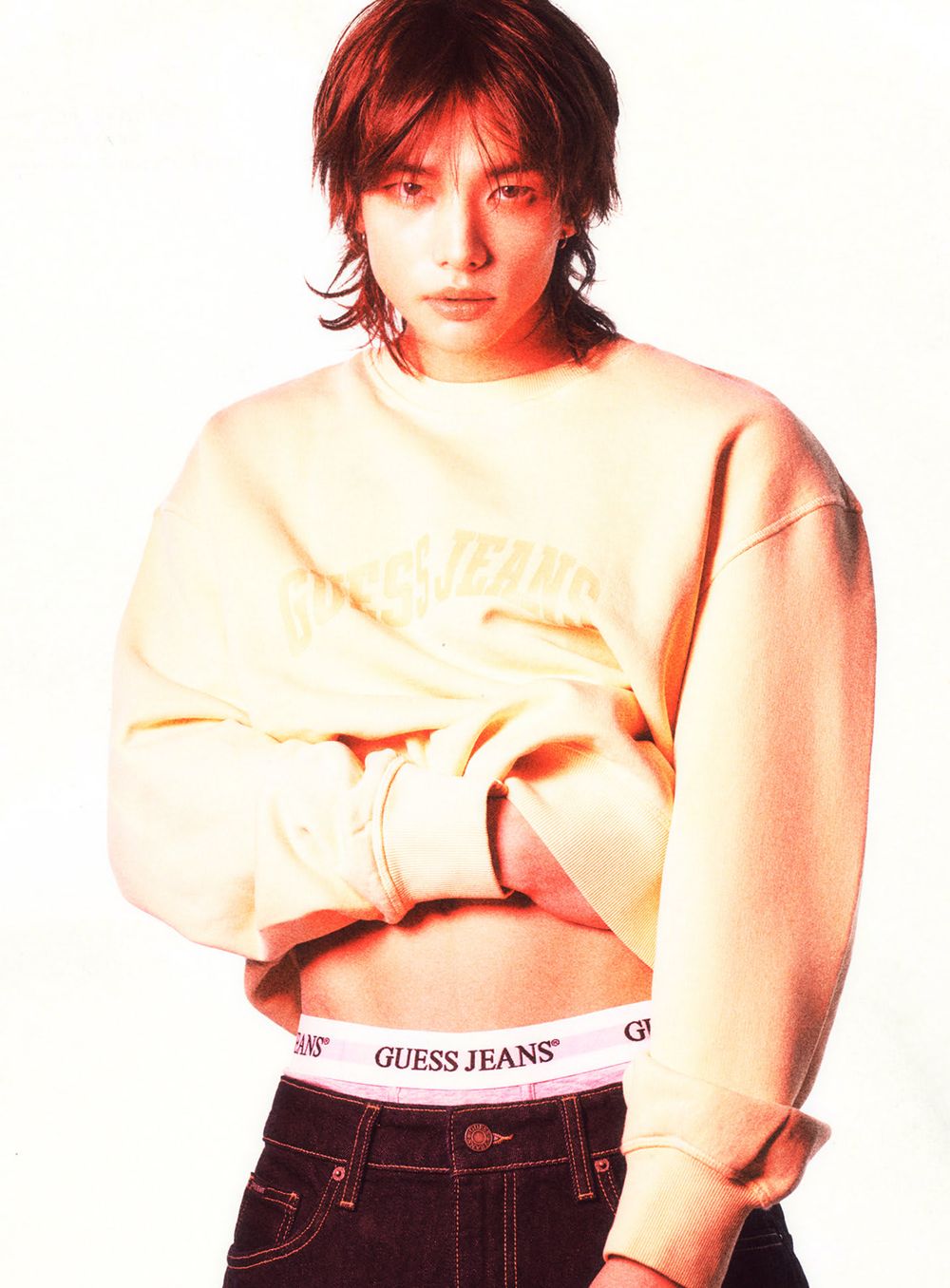 一早就被帥醒！GUESS真的找SKZ鉉辰拍廣告！「低腰＋內褲頭外露」太性感、STAY們又幸福了！-5