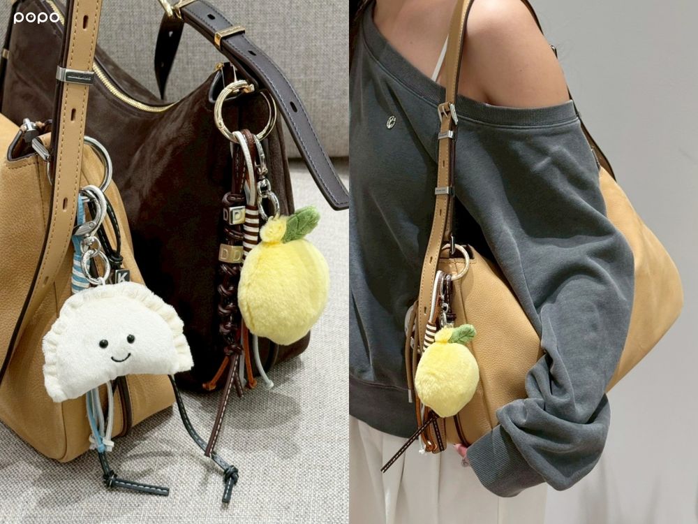 Michael Kors跟Jelly Cat拚了！推出「小餃子、檸檬寶寶」四款吊飾盲盒！買這款流浪包就送！-7