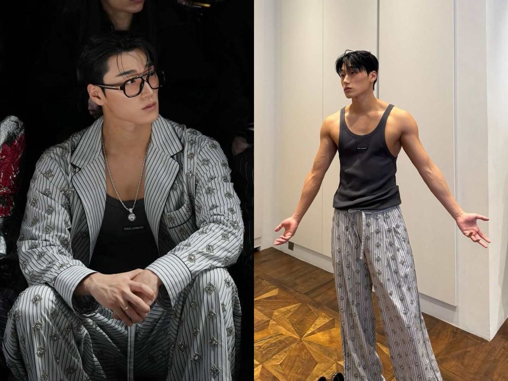 ATINY要瘋了！惡魔系男團ATEEZ席捲時裝週！崔傘「禁慾霸總」回歸、友榮首登PRADA！-4