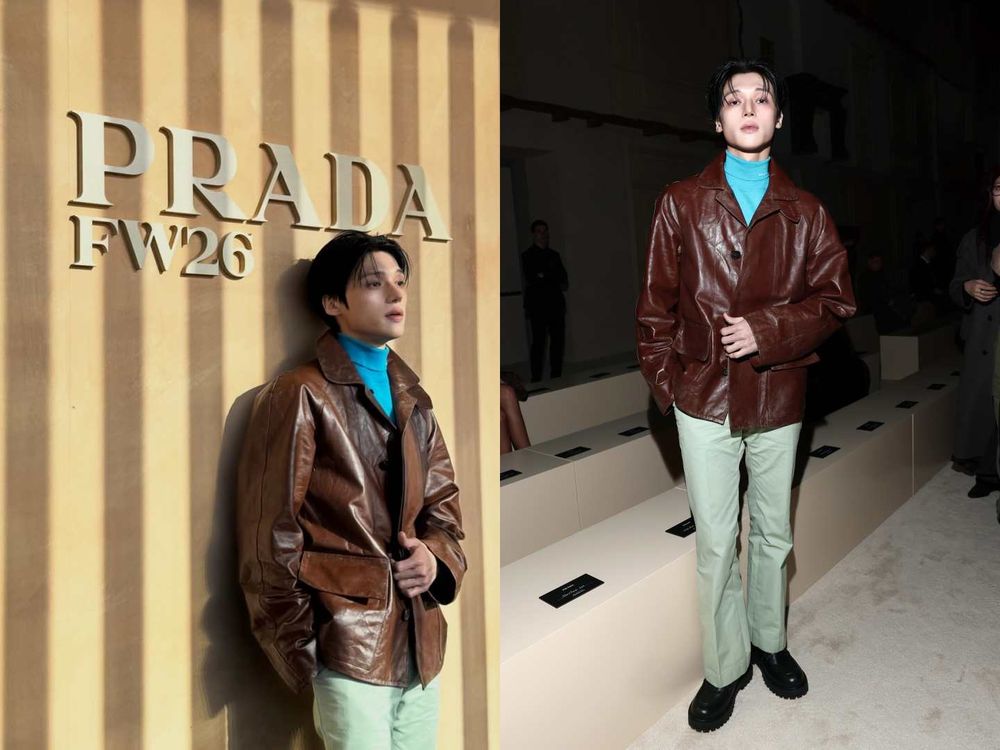 ATINY要瘋了！惡魔系男團ATEEZ席捲時裝週！崔傘「禁慾霸總」回歸、友榮首登PRADA！-3