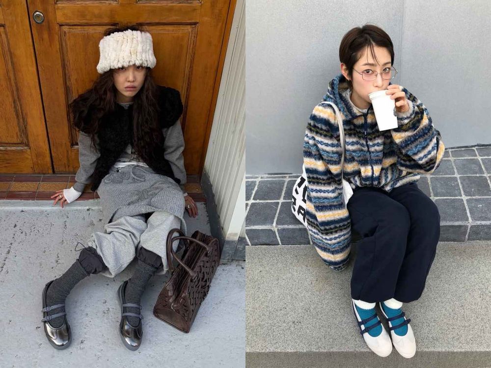 鬼塚虎「蕾絲版」芭蕾瑪莉珍鞋韓妞也陷入瘋狂！鏤空緹花蕾絲太美、台灣也悄悄上架了！-2