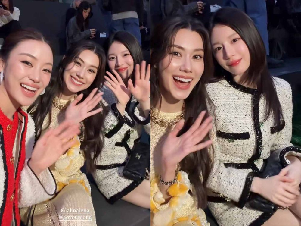 CHANEL巴黎大秀Jennie透視戰袍辣翻全網！高允貞貼臉合照「雙人間香奈兒」合體太養眼！-6