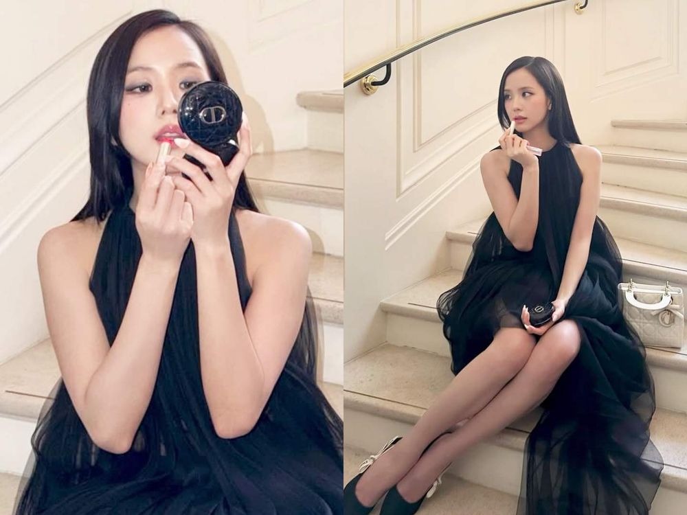 直擊2026巴黎時裝週！Jisoo秀場妝容美到像開濾鏡，Dior「仙女光澤底妝＋玻璃珠玫瑰唇」同款彩妝清單全公開！-4