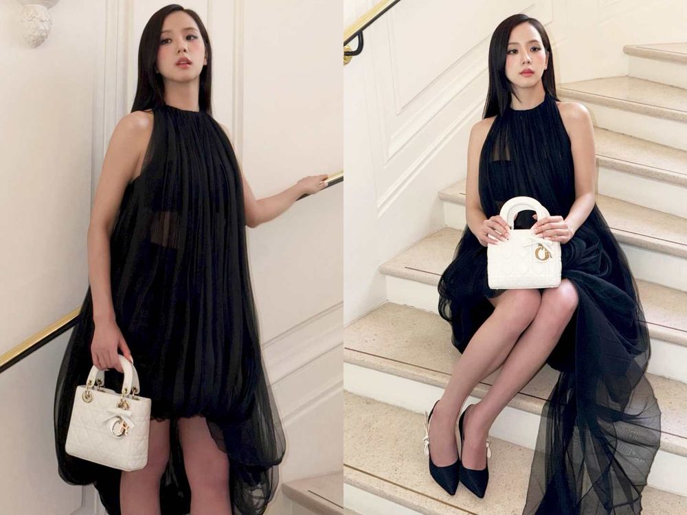 直擊2026巴黎時裝週！Jisoo秀場妝容美到像開濾鏡，Dior「仙女光澤底妝＋玻璃珠玫瑰唇」同款彩妝清單全公開！-11