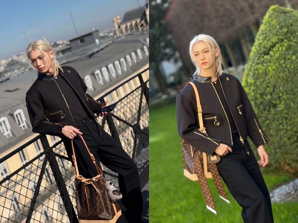 LV王子Felix又到巴黎出巡了！李龍馥「連換三套穿搭」全身廣告版位穿好穿滿、難怪品牌狂寵！-5