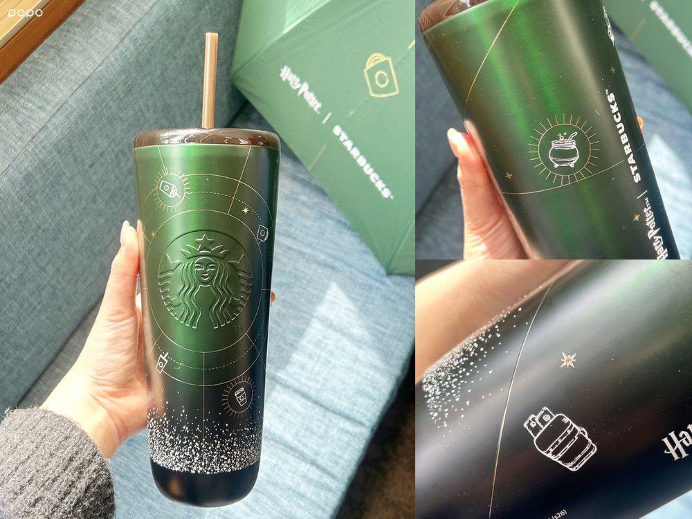 星巴克跟《哈利波特》聯名了！「葛來分多小熊鑰匙圈、金探子冷水杯、四學院溫變馬克杯」全都想要！-9