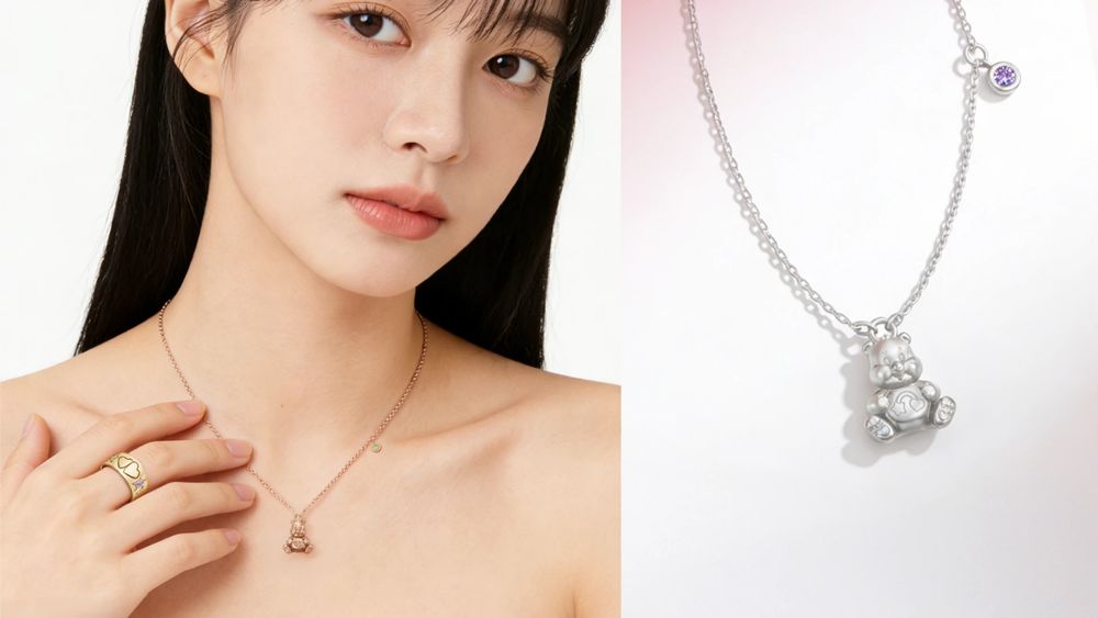 熊熊控會瘋掉！ALUXE推出Care Bears聯名！彩色寶石項鍊、星星戒指好可愛、還能客製專屬小熊圖案！-7