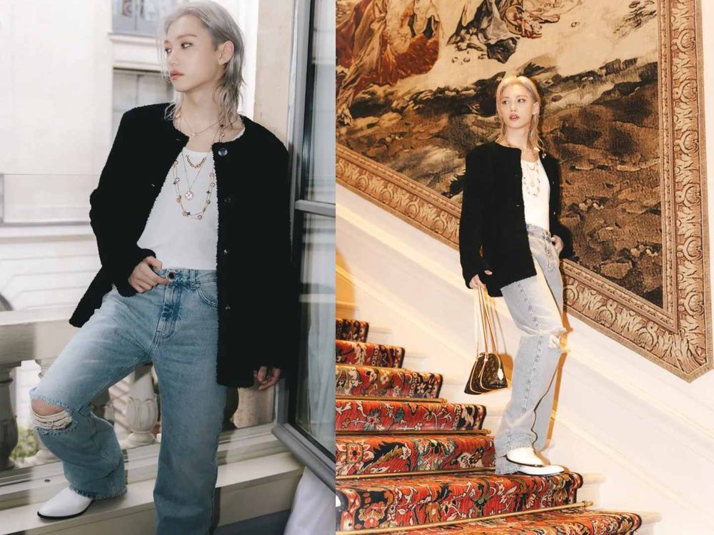 LV巴黎大秀根本神仙打架！Felix「王子帥照」狂洗版、再度合影Lisa！這組合顏值高到發瘋！-8