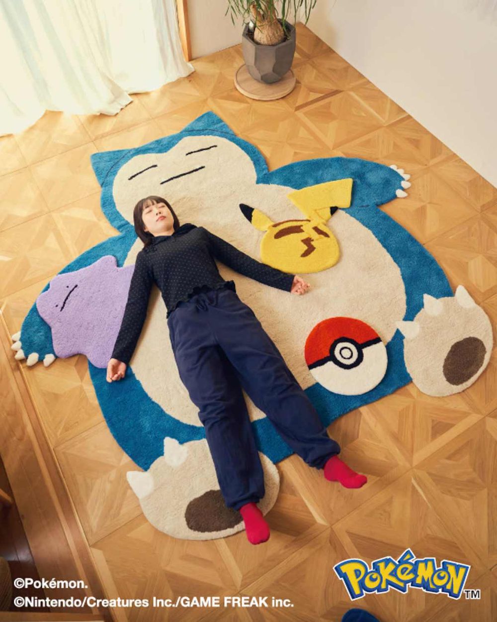 日本開賣超巨大寶可夢地毯！比人還大「卡比獸地墊」、超可愛「皮卡丘屁屁地毯」全都太想買！-8