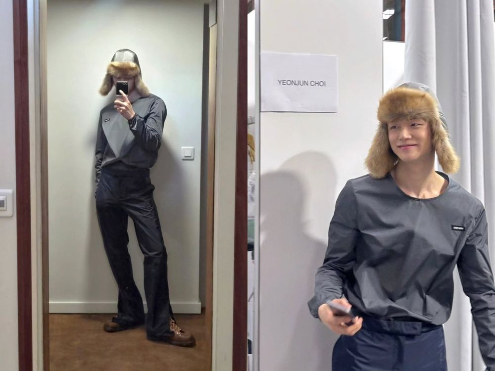 MIU MIU大秀TXT然竣直接登台走秀！「小貓走台步」又穩又帥！Minnie、Ella雙女神都來了！-5