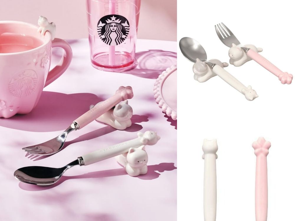 2026韓國星巴克櫻花季必買8大新品推薦！「櫻花賓士貓馬克杯、粉紫漸層貓耳冷水杯」不買會後悔！-9