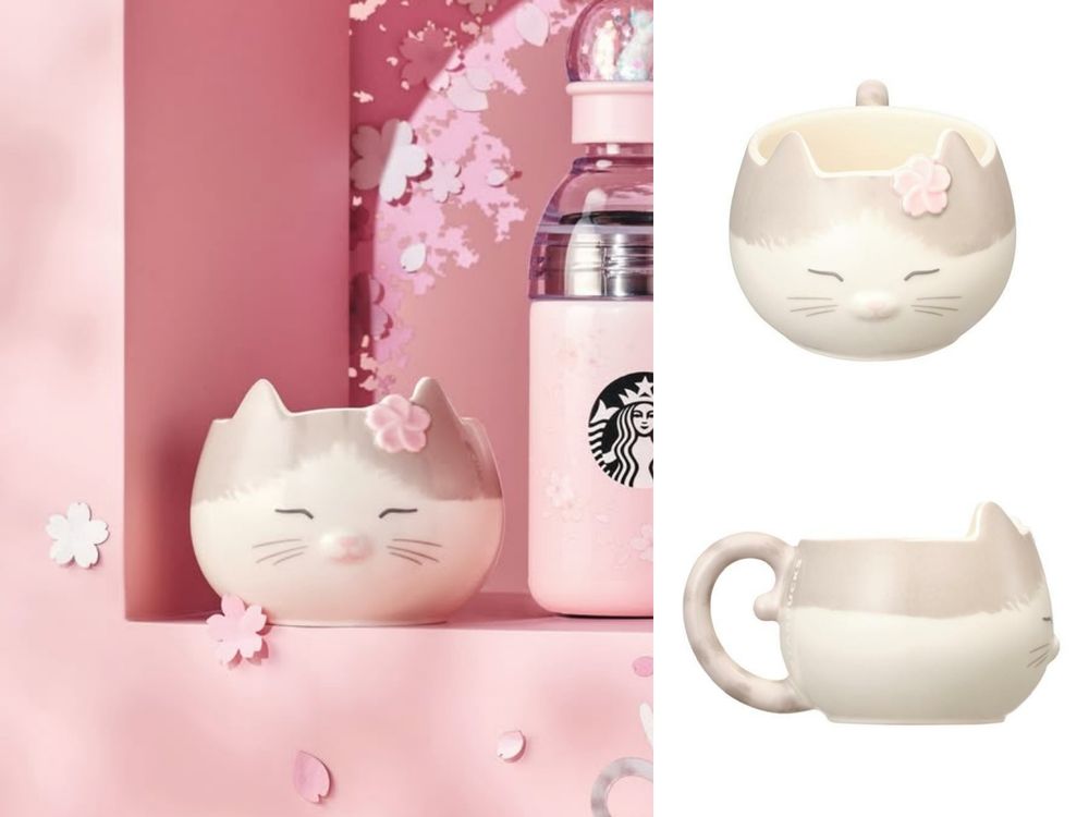 2026韓國星巴克櫻花季必買8大新品推薦！「櫻花賓士貓馬克杯、粉紫漸層貓耳冷水杯」不買會後悔！-2