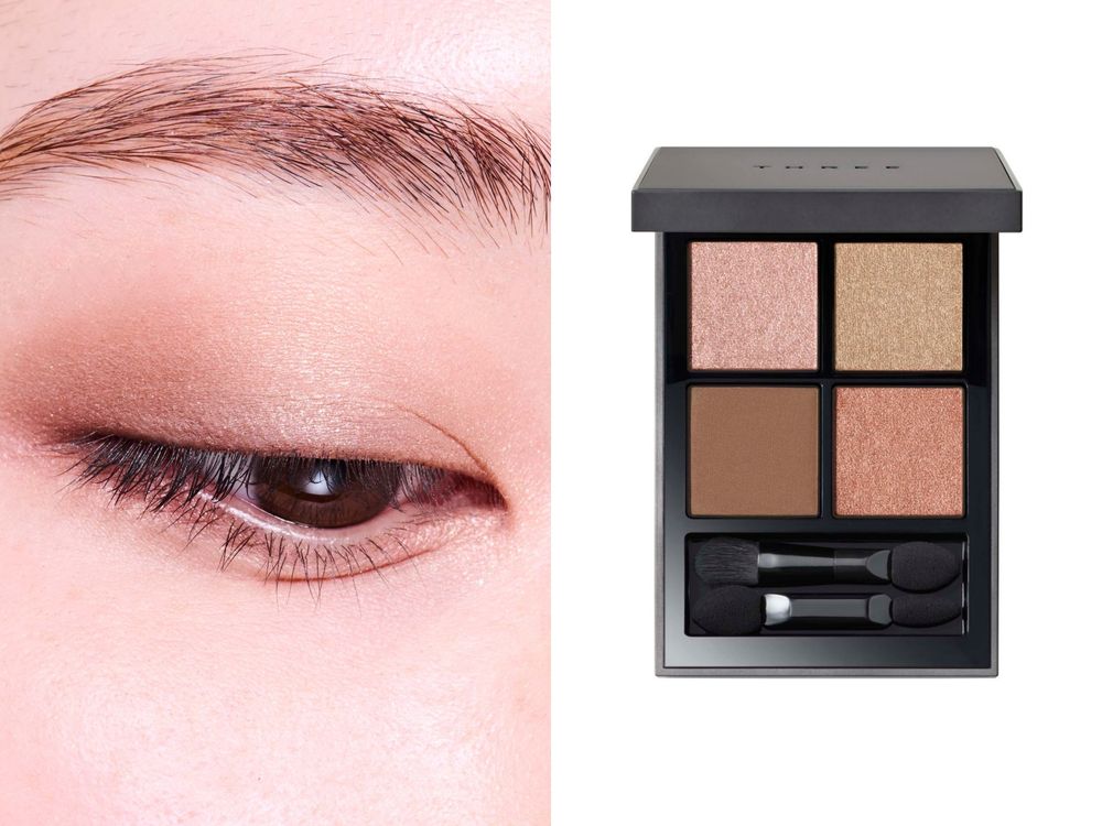 THREE 2026春彩全系列登場！層次美學＋質地堆疊打造立體妝容，日女激推柔光口紅、星紗眼影，全新柔霧光細管唇膏必收！-6