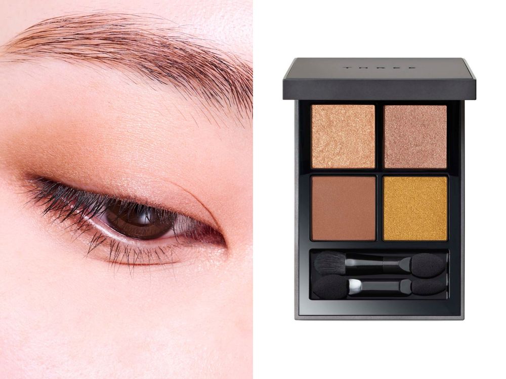 THREE 2026春彩全系列登場！層次美學＋質地堆疊打造立體妝容，日女激推柔光口紅、星紗眼影，全新柔霧光細管唇膏必收！-8