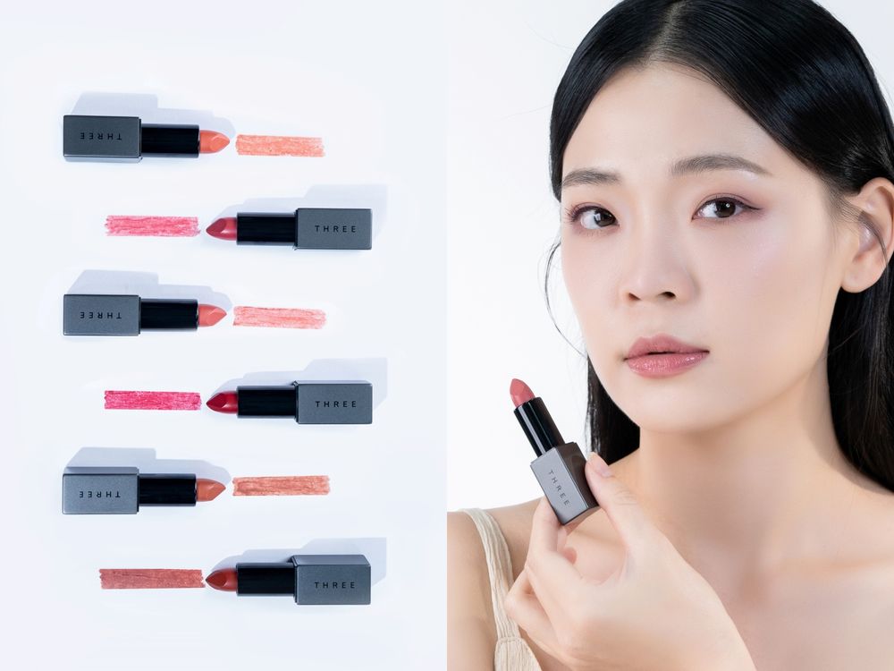 THREE 2026春彩全系列登場！層次美學＋質地堆疊打造立體妝容，日女激推柔光口紅、星紗眼影，全新柔霧光細管唇膏必收！-14