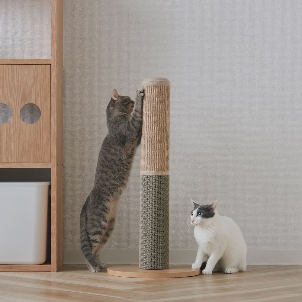 史上最時髦寵物用品！無印良品最新「純白貓砂盆&黃麻貓抓柱」美到像居家擺飾、毛孩爸媽必買！-6