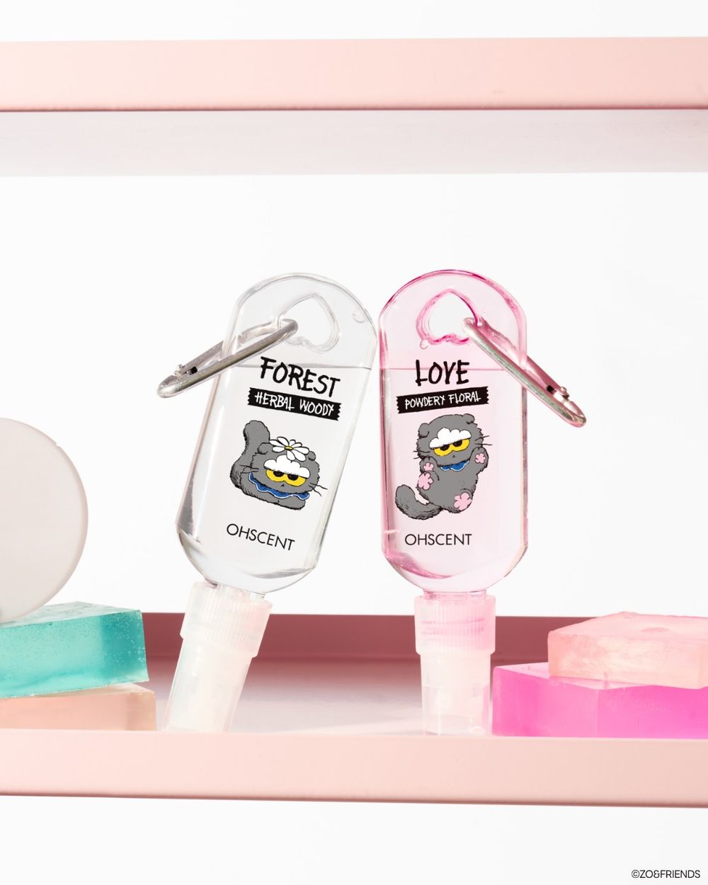 可愛到想整套帶走！韓國療癒香氛聯名ZO&FRIENDS，GD愛貓變身香氛掛包、織品噴霧，隨身掛在包包散發療癒質感香氣！-13