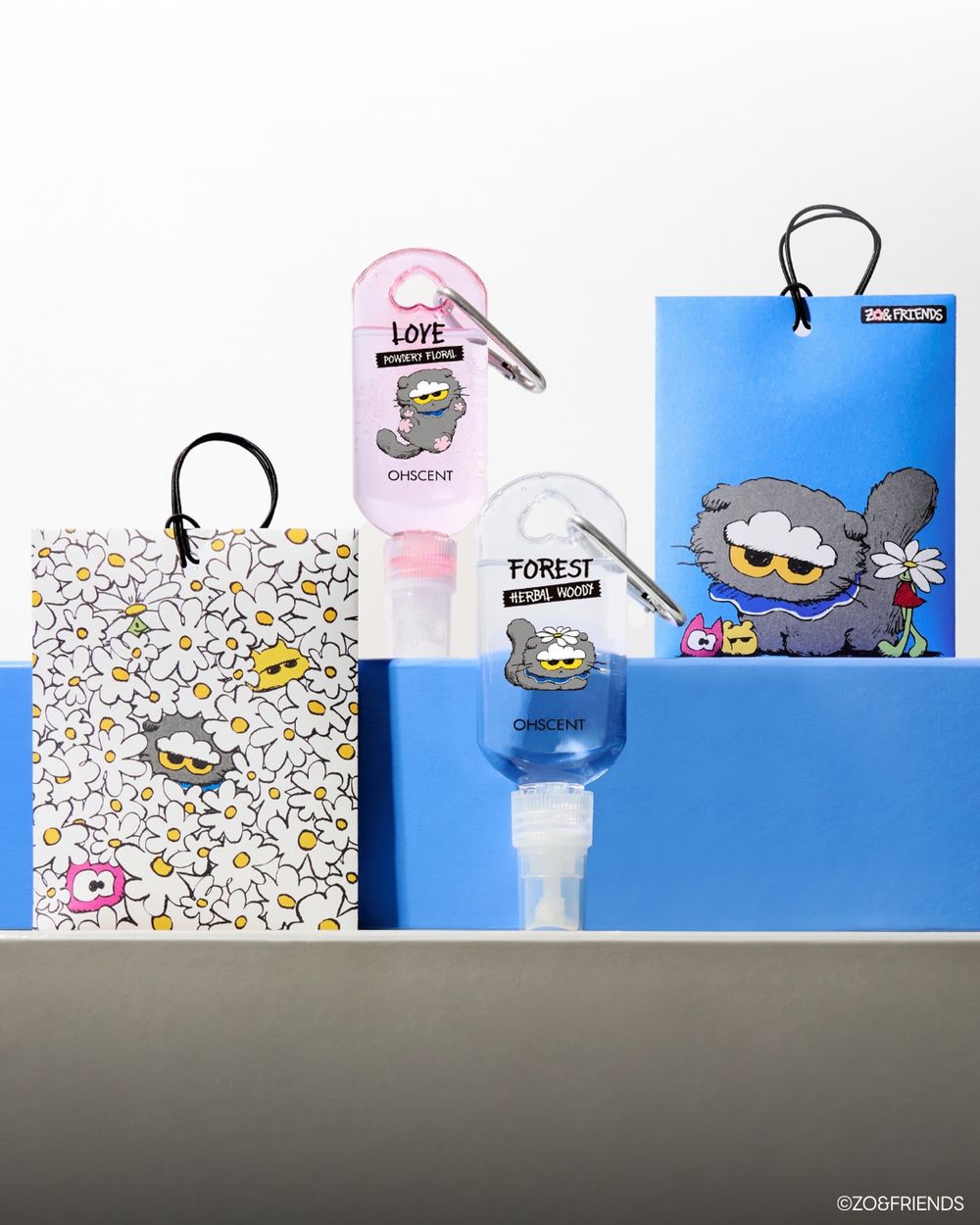 可愛到想整套帶走！韓國療癒香氛聯名ZO&FRIENDS，GD愛貓變身香氛掛包、織品噴霧，隨身掛在包包散發療癒質感香氣！-7