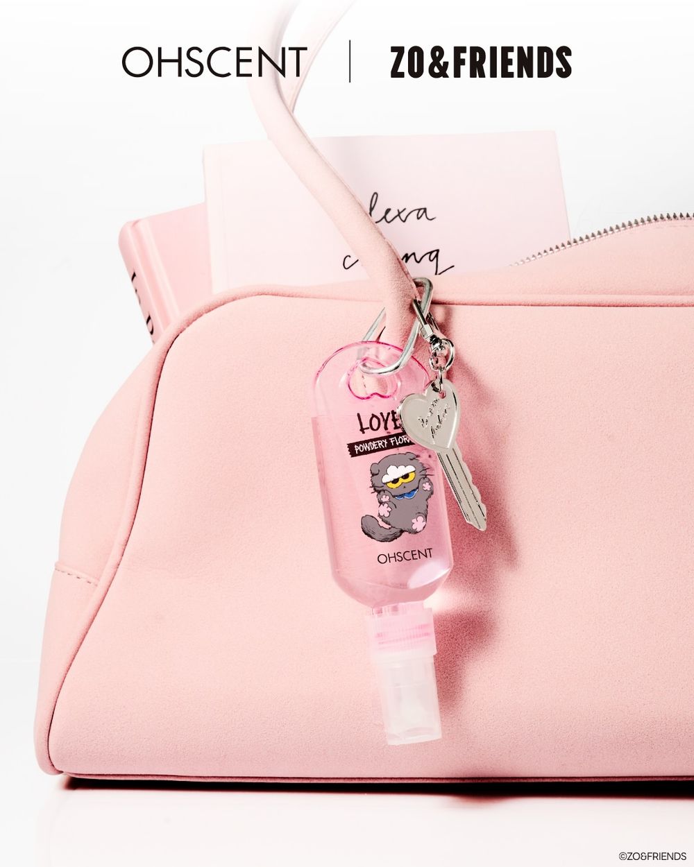 可愛到想整套帶走！韓國療癒香氛聯名ZO&FRIENDS，GD愛貓變身香氛掛包、織品噴霧，隨身掛在包包散發療癒質感香氣！-14