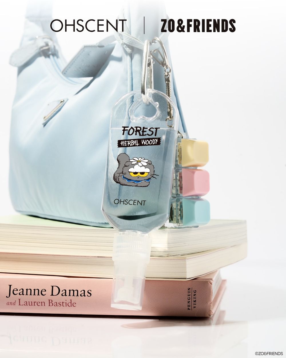 可愛到想整套帶走！韓國療癒香氛聯名ZO&FRIENDS，GD愛貓變身香氛掛包、織品噴霧，隨身掛在包包散發療癒質感香氣！-2