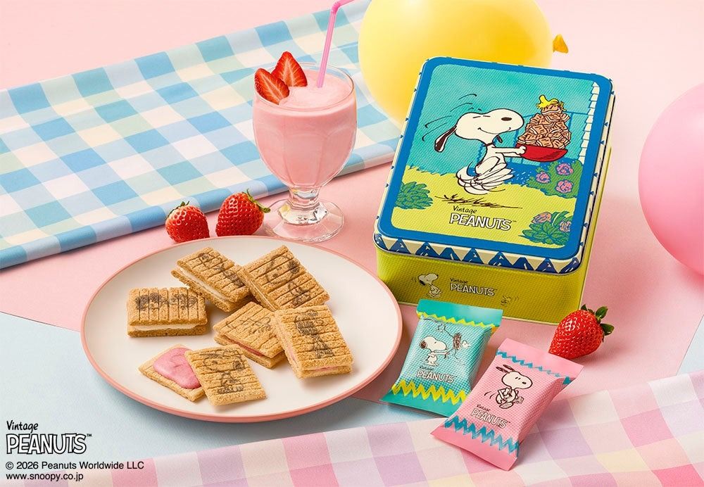 Sugar Butter Tree又跟史努比聯名！春季限定「草莓奶昔夾心餅」+史努比包裝太欠買、還有周邊要收！-2
