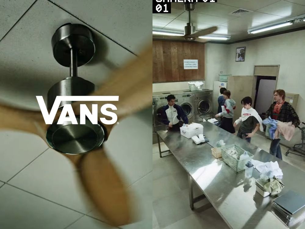 Vans真的找CORTIS代言？！洗衣店拍廣告曝光「兩雙格紋球鞋」COER準備入手同款！-8