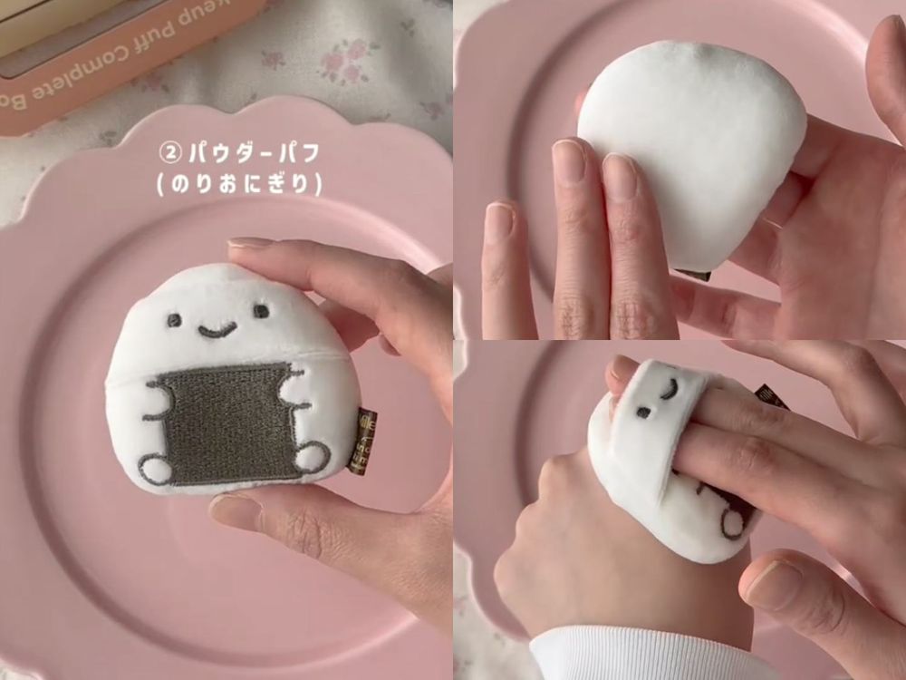 MilleFée聯名日本療癒IP打造「飯糰粉撲」！海苔飯糰、炸蝦飯糰變身超萌定妝粉撲，可愛到想整套帶回家！-12