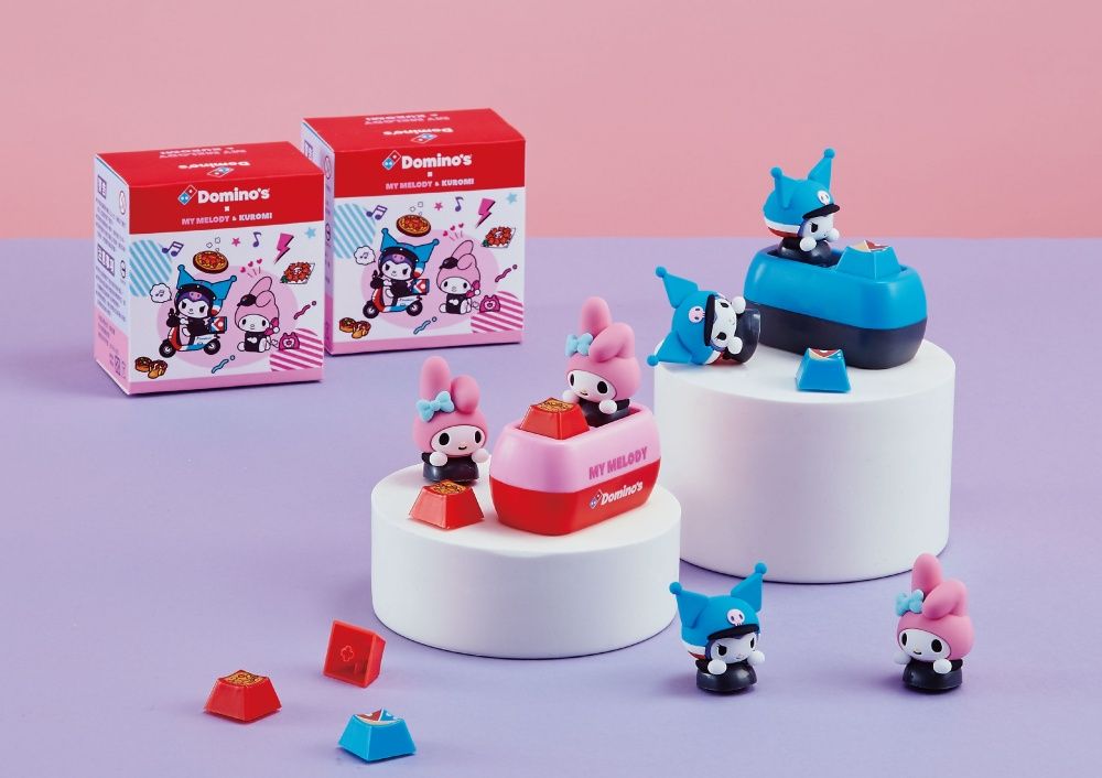 達美樂跟酷洛米&美樂蒂聯名了！限定披薩盒萌到捨不得丟、買套餐還送超Q酷洛米鍵盤帽！-7