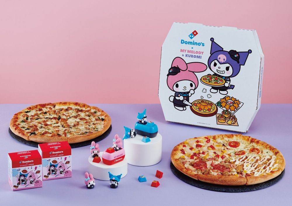 達美樂跟酷洛米&美樂蒂聯名了！限定披薩盒萌到捨不得丟、買套餐還送超Q酷洛米鍵盤帽！-8