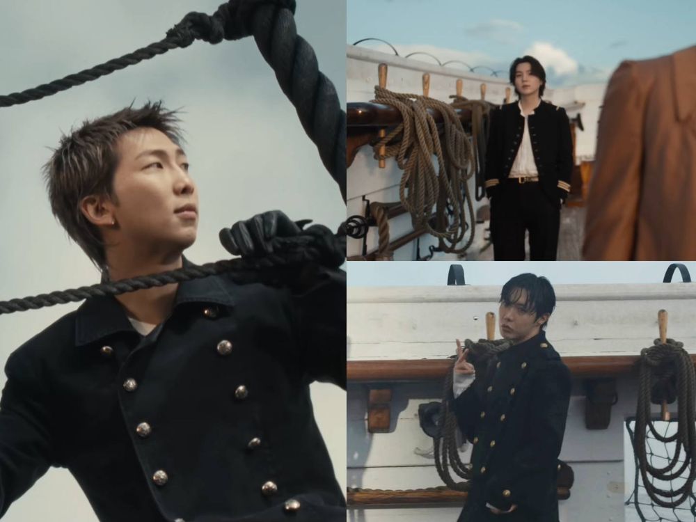 千呼萬喚終於等到！BTS新歌《SWIM》正式出爐！七人七色海軍造型帥暈、MV女主角竟然是她！-3