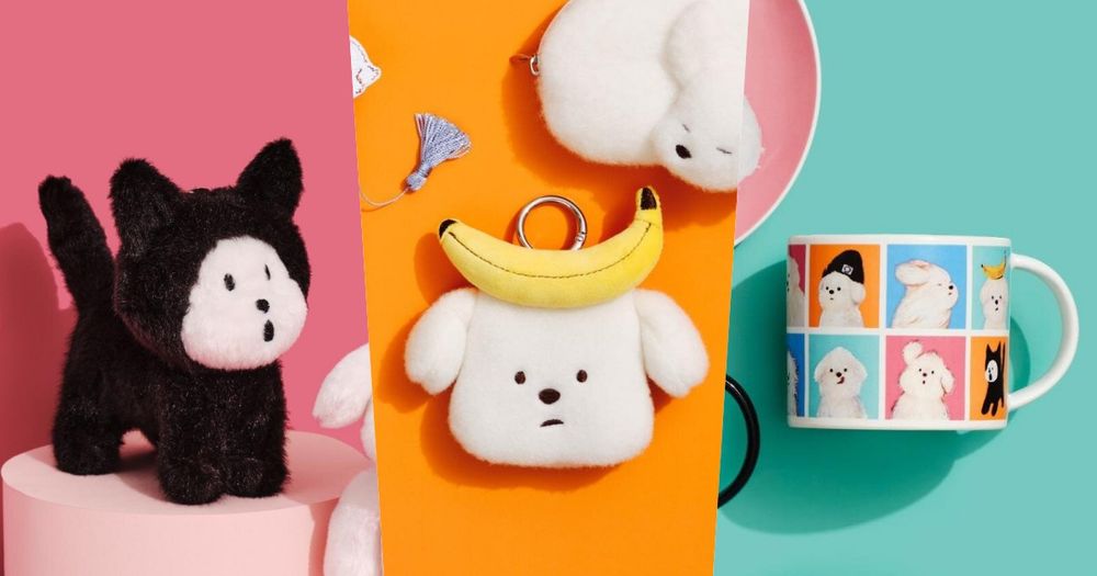 日本開賣超可愛「潦草小狗」聯名周邊！「香蕉小狗絨毛吊飾、滿版狗狗馬克杯」全都太欠買！-1