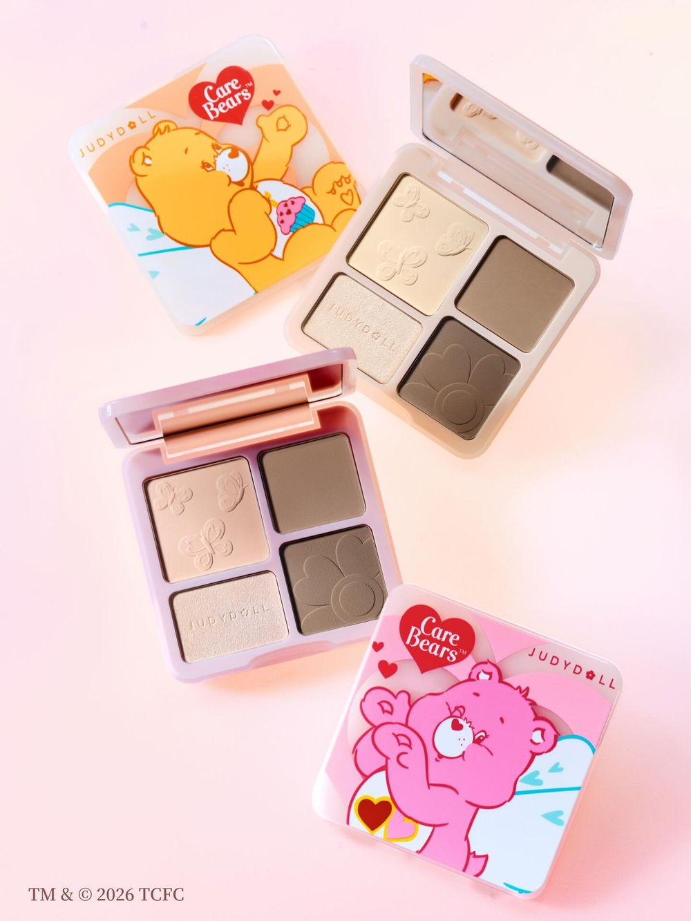 可愛到太犯規！橘朵打亮修容盤聯名Care Bears，全網激推「立體造山神器」換上療癒熊熊限量外殼，只在這裡買得到！-2