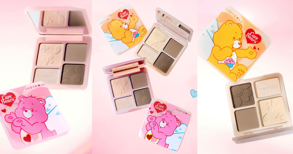 可愛到太犯規！橘朵打亮修容盤聯名Care Bears，全網激推「立體造山神器」換上療癒熊熊限量外殼，只在這裡買得到！-1