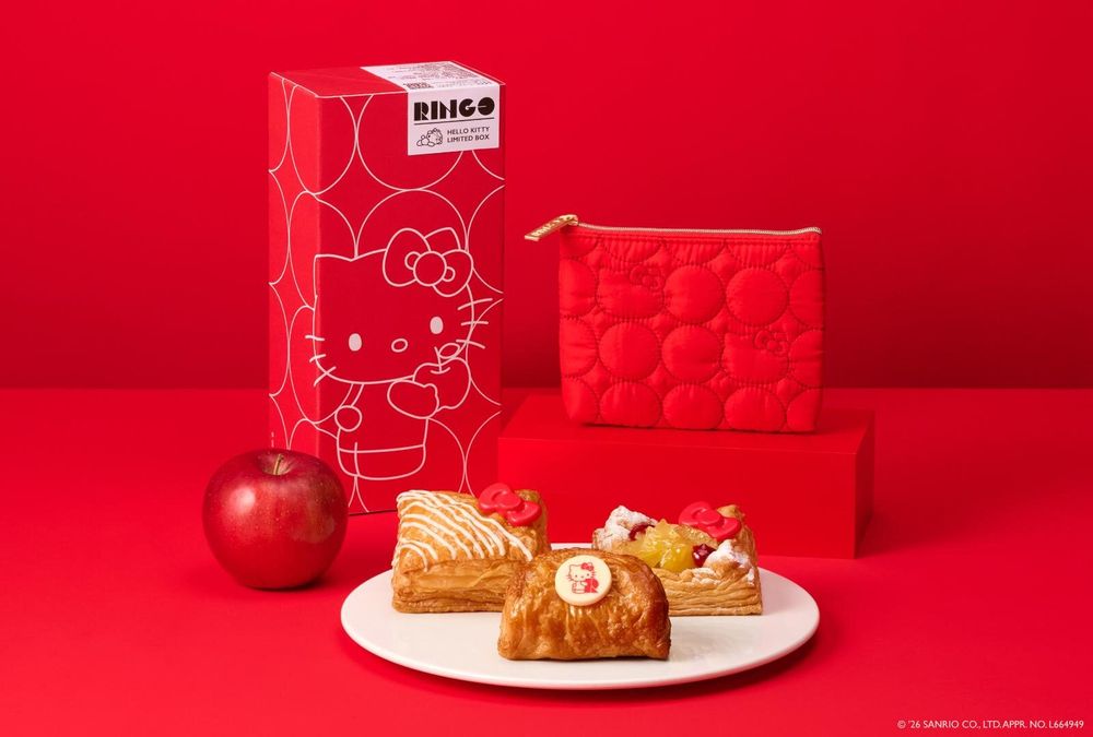 日本開賣Hello Kitty聯名蘋果派！「蝴蝶結千層派」四款萌翻甜點必吃、還有超可愛Kitty保溫袋要買！-7
