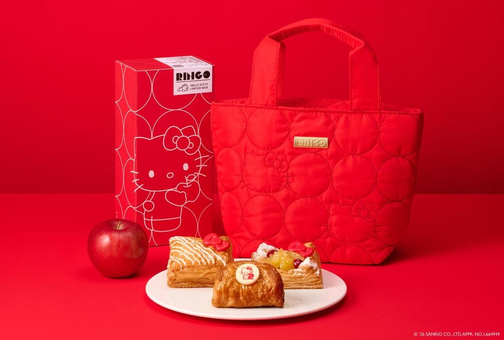 日本開賣Hello Kitty聯名蘋果派！「蝴蝶結千層派」四款萌翻甜點必吃、還有超可愛Kitty保溫袋要買！-4
