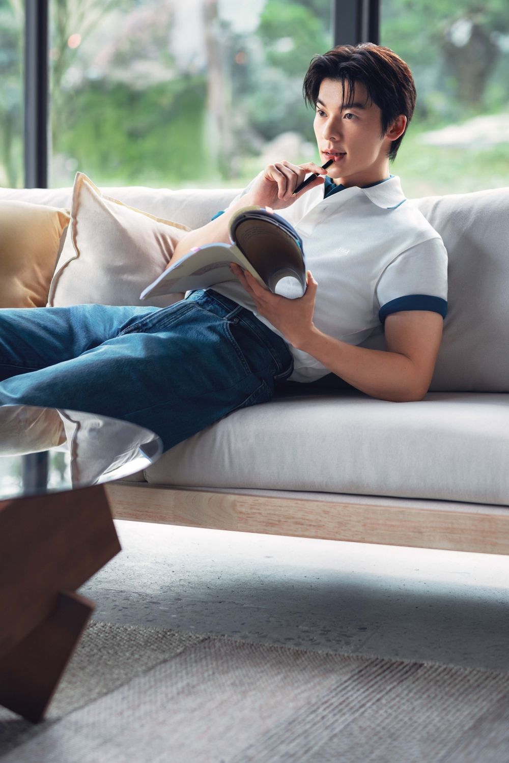 新桌布有了！許光漢最新UNIQLO畫報曝光！「夏日男友風」帥到眼冒愛心、整套兩千多就能收！-7