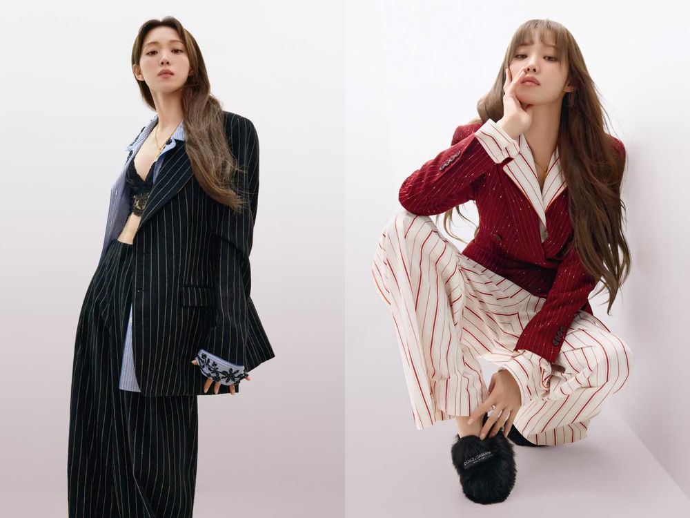 這組辣度破表！李聖經、丁海寅Dolce&Gabbana春夏畫報曝光！「薄紗蕾絲吊帶」大秀川字肌、身材超逆天！-3