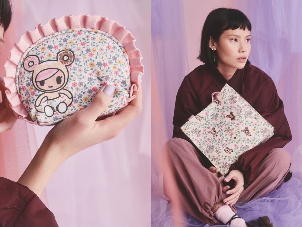 Cath Kidston新聯名是tokidoki甜甜圈小姐！荷葉邊、粉嫩碎花化妝包、證件套，日常通勤必備！-5