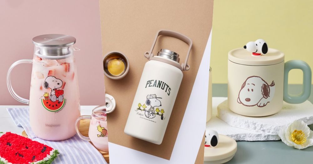 康寧餐具史努比聯名新品太可愛！「西瓜史努比玻璃水壺、打網球史努比水杯」全都想要！-12