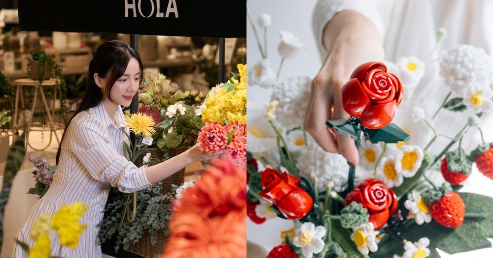 HOLA限時化身超美花市？限定花藝課讓你將「羊毛氈花、樂高花、鉤針花」自由混搭打造專屬春日花束！-15