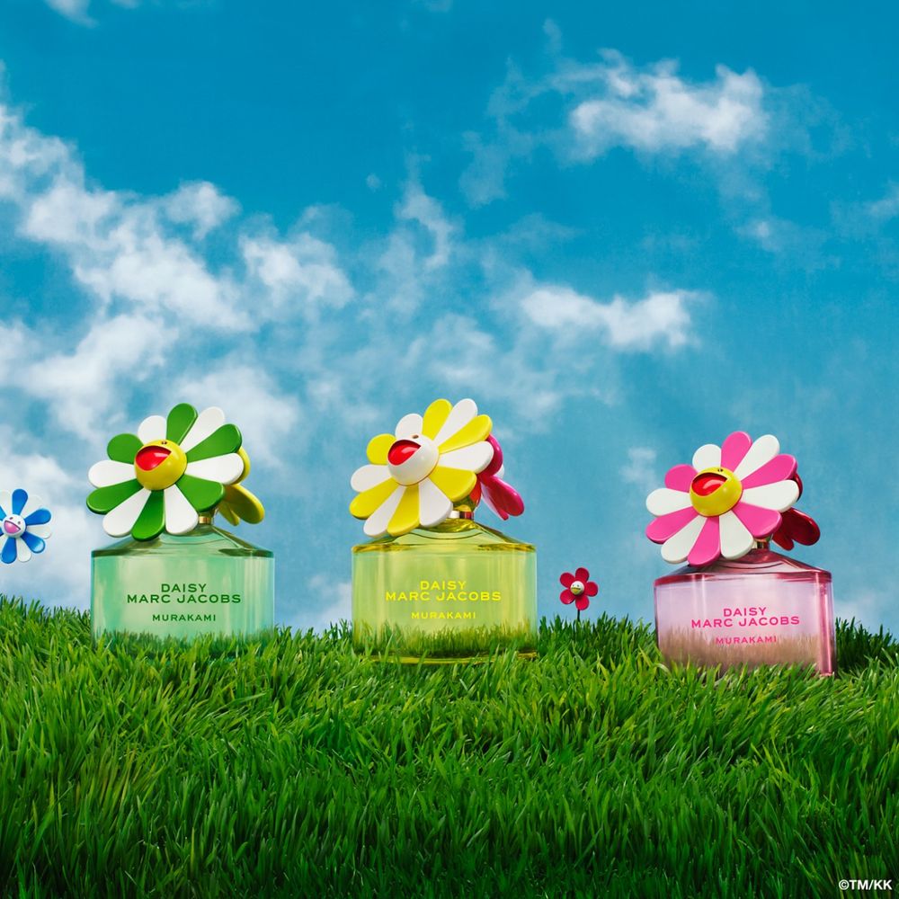 MARC JACOBS雛菊香水聯名村上隆太犯規！四色花花宇宙直接收編，甜果、奶香、清新香味，一次全中！-9