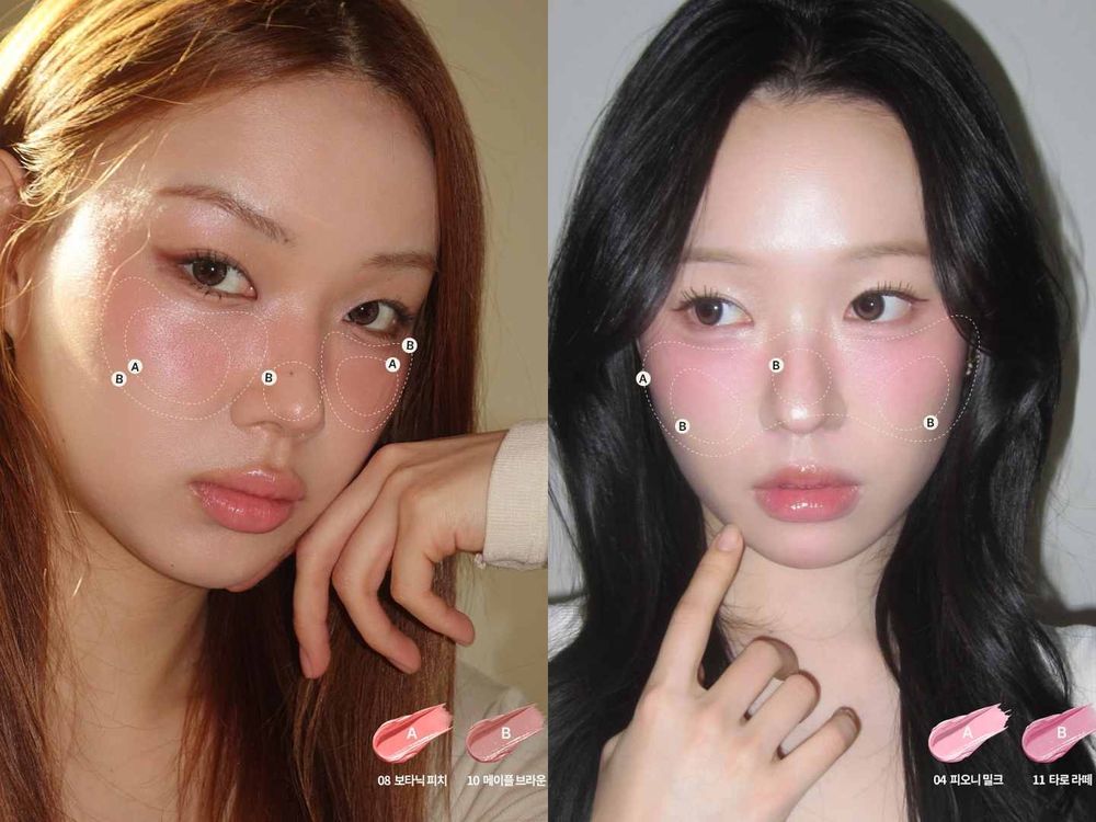 韓妞都在用血氣感「好命腮紅」！KAZUHA同款潤霧花瓣腮紅霜，一抹透出自然紅潤，氣色飽滿，好運氣＋好人緣跟著來！-3