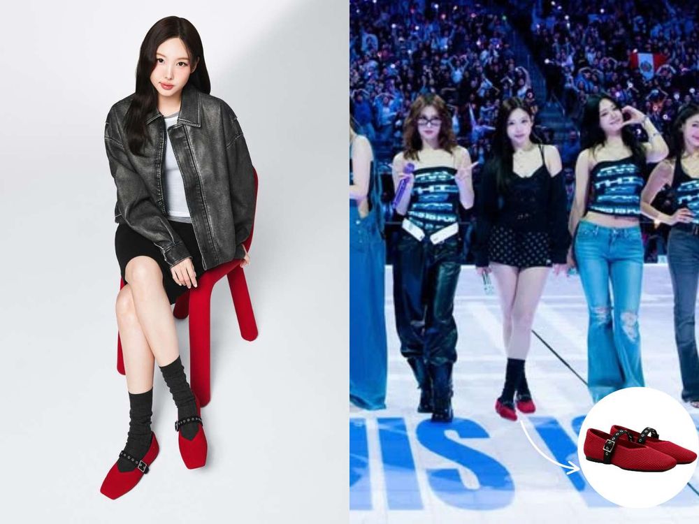 TWICE娜璉時尚營業力全開！拍VIVAIA新廣告、LV也搶著寵！「軟Q瑪莉珍鞋」愛到演唱會直接穿上台！-4