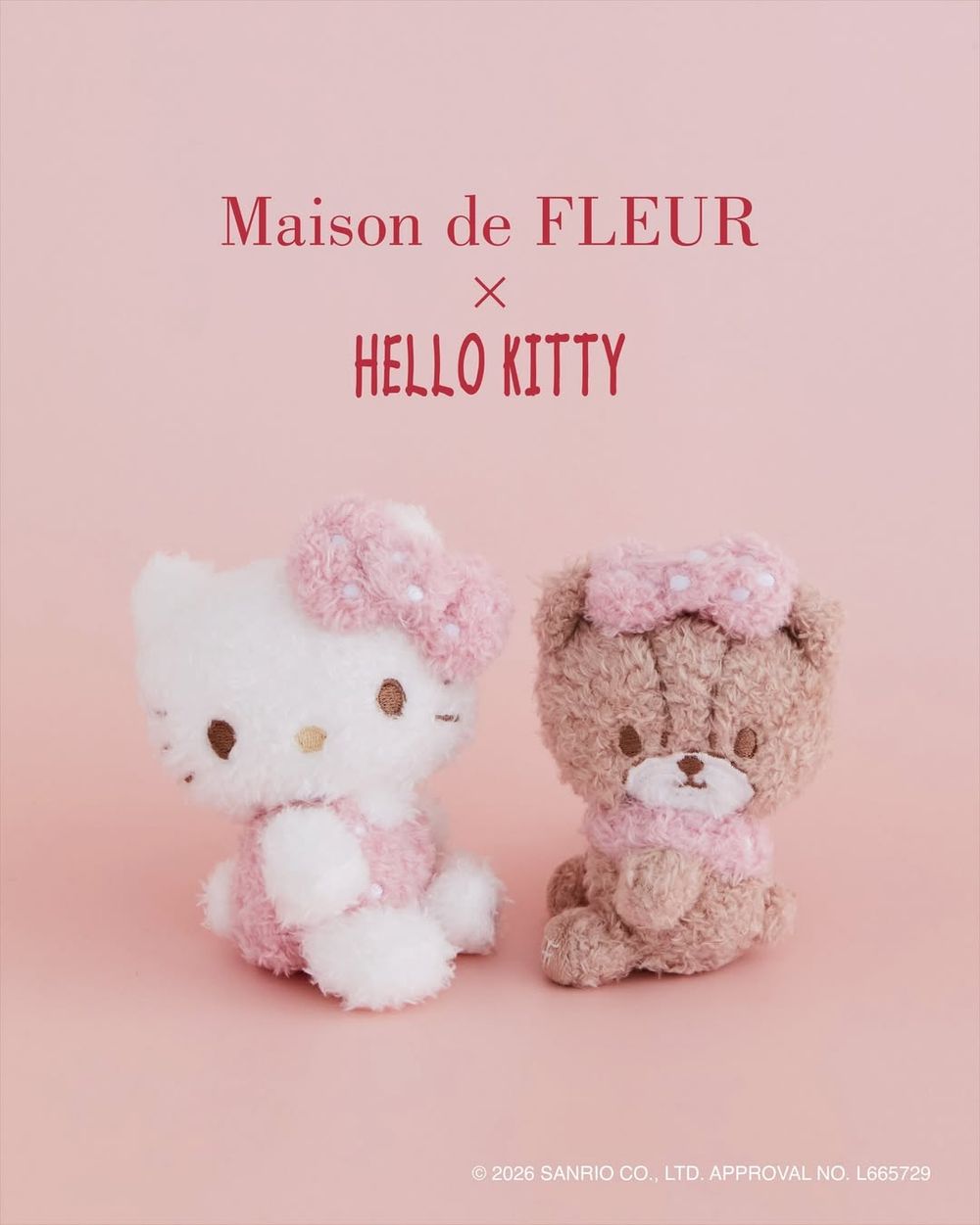 Kitty又來逼人花錢！日牌Maison de FLEUR聯名「軟軟蝴蝶結吊飾」太犯規、根本逼人都買！-2