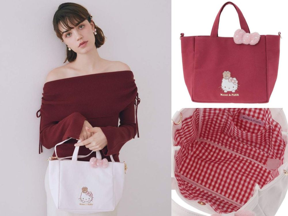 Kitty又來逼人花錢！日牌Maison de FLEUR聯名「軟軟蝴蝶結吊飾」太犯規、根本逼人都買！-6