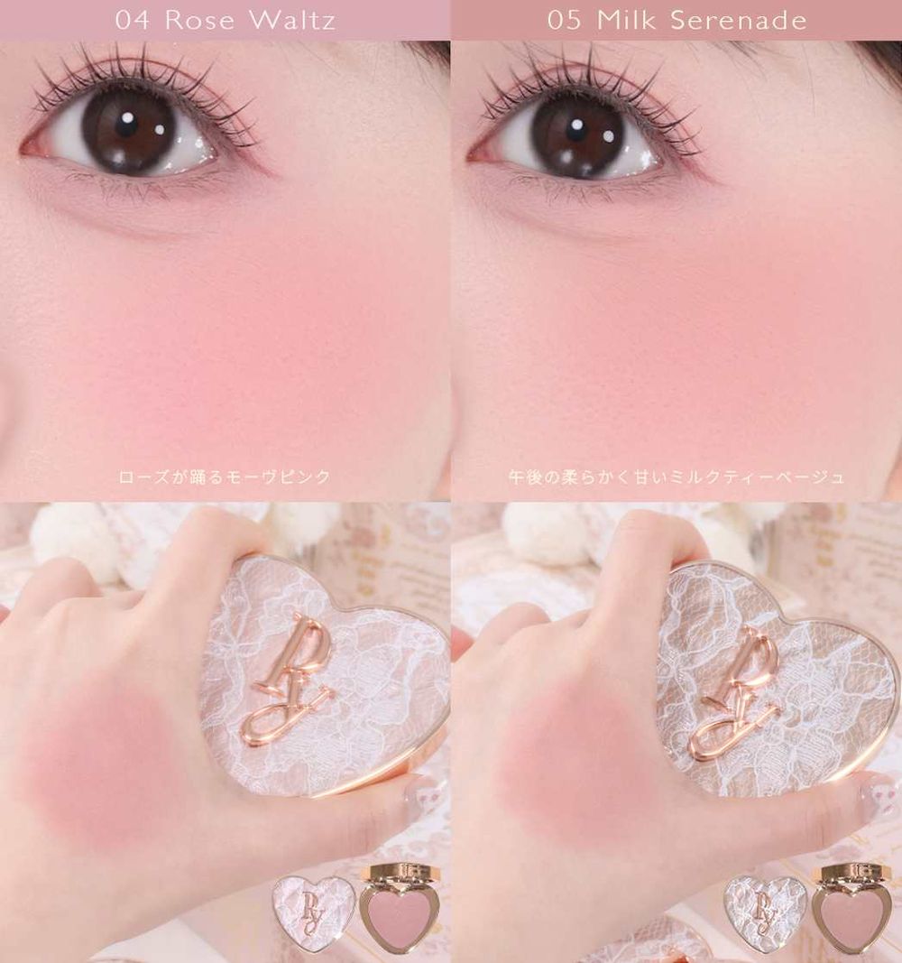 美到命中心臟！日本千金彩妝又推夢幻逸品，菱格皮革腮紅＆打亮換上蕾絲外殼，低飽和奶茶色搭配玫瑰糖霜光澤，還以為在喝下午茶！-9