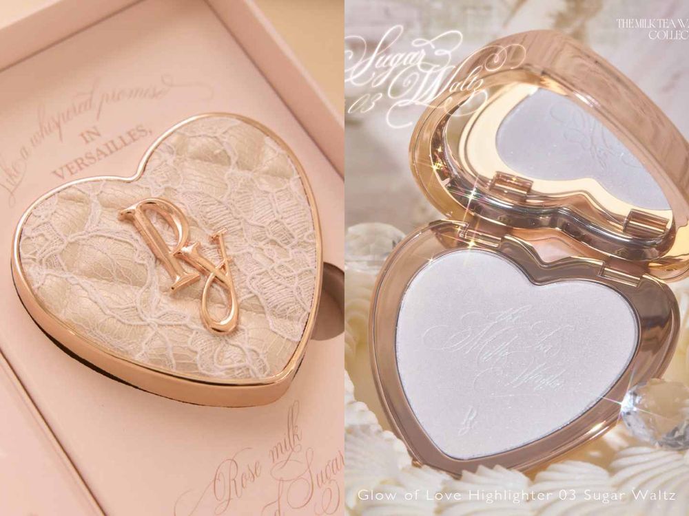 美到命中心臟！日本千金彩妝又推夢幻逸品，菱格皮革腮紅＆打亮換上蕾絲外殼，低飽和奶茶色搭配玫瑰糖霜光澤，還以為在喝下午茶！-10