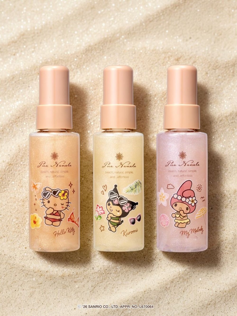 曬黑版三麗鷗太犯規！Pua Nanala聯名香水洗版全網，柑橘麝香Kitty、鹹感果香酷洛米越聞越上頭！-2