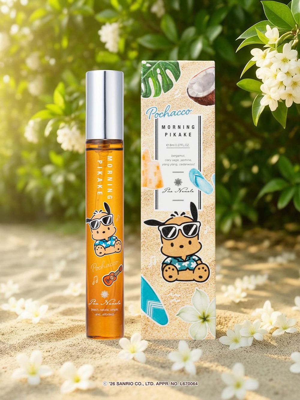 曬黑版三麗鷗太犯規！Pua Nanala聯名香水洗版全網，柑橘麝香Kitty、鹹感果香酷洛米越聞越上頭！-3