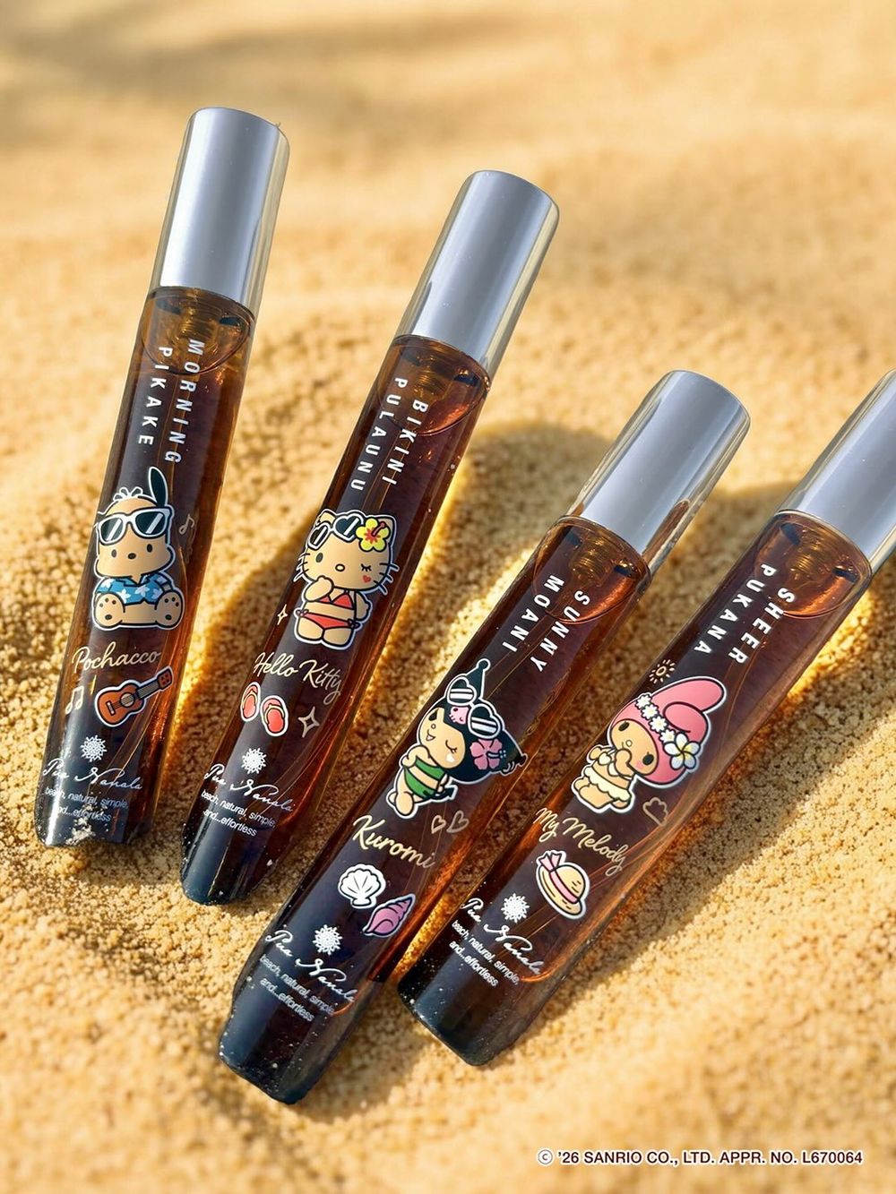 曬黑版三麗鷗太犯規！Pua Nanala聯名香水洗版全網，柑橘麝香Kitty、鹹感果香酷洛米越聞越上頭！-11